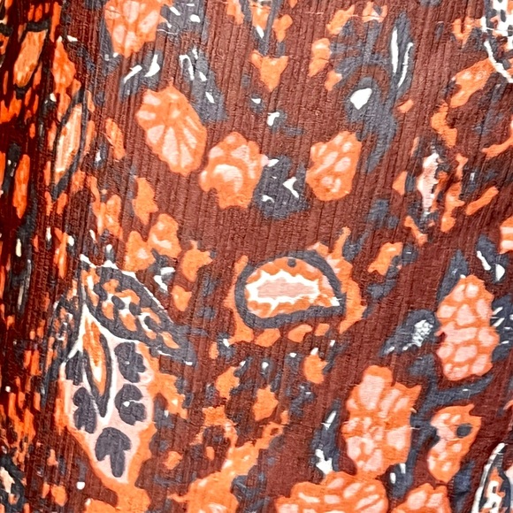 Lucky Brand women long sleeves sheer boho top large - Picture 4 of 8